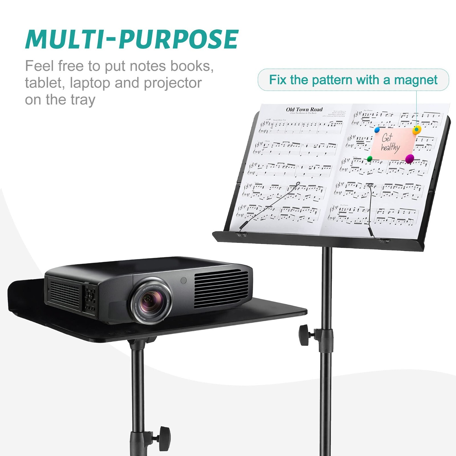 Sheet Music Stand Professional Portable Music Stand Carrying Bag