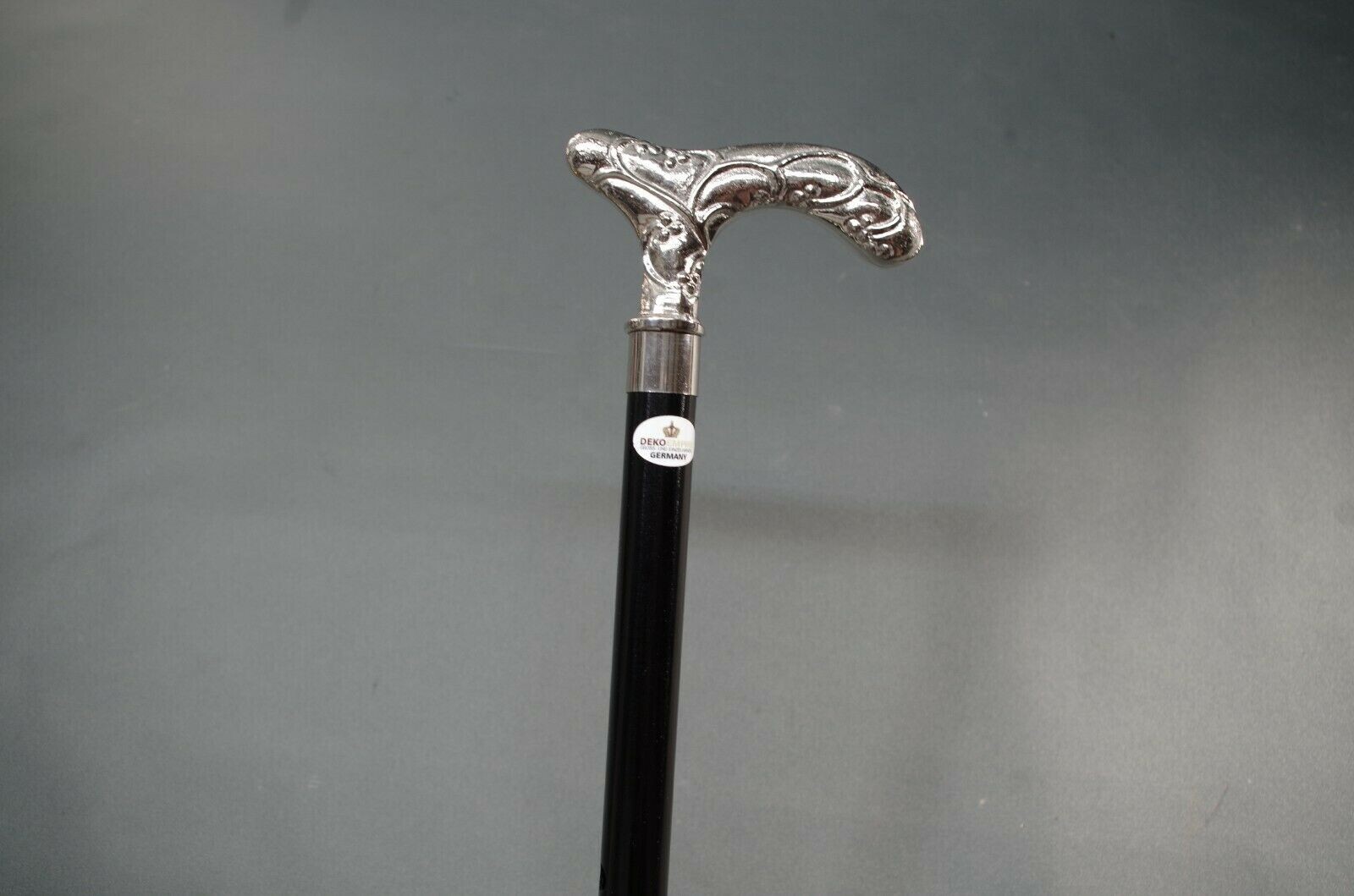 Antique Solid Brass chrome carved Handle Vintage … - image 19