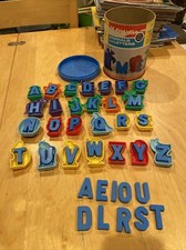 Vintage 1973 Playskool ANIMALS AND LETTERS Alphabet Toy Letter Set 100 Complete