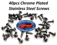 Wheel Well Opening Molding Trim Fits Plymouth Chrysler Desoto Cuda GTX 40pcs KF