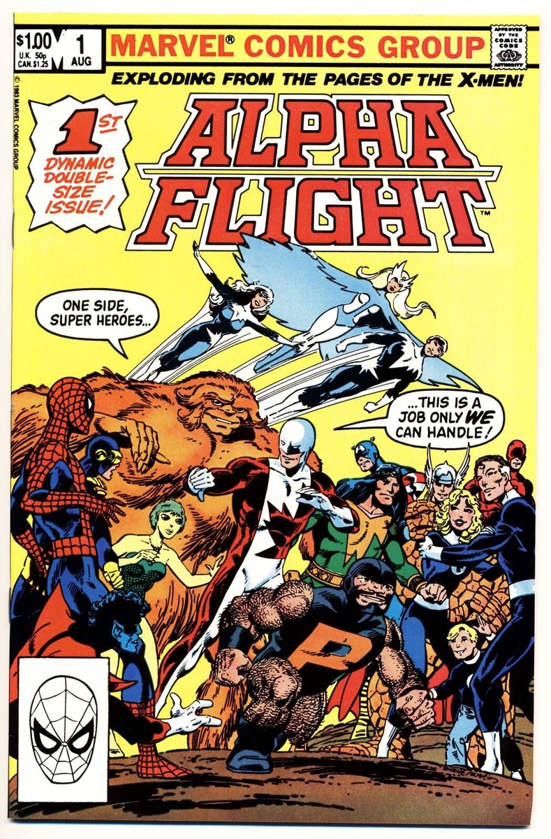 ALPHA FLIGHT #1 VG, Giant, John Byrne, Direct Marvel Comics 1983