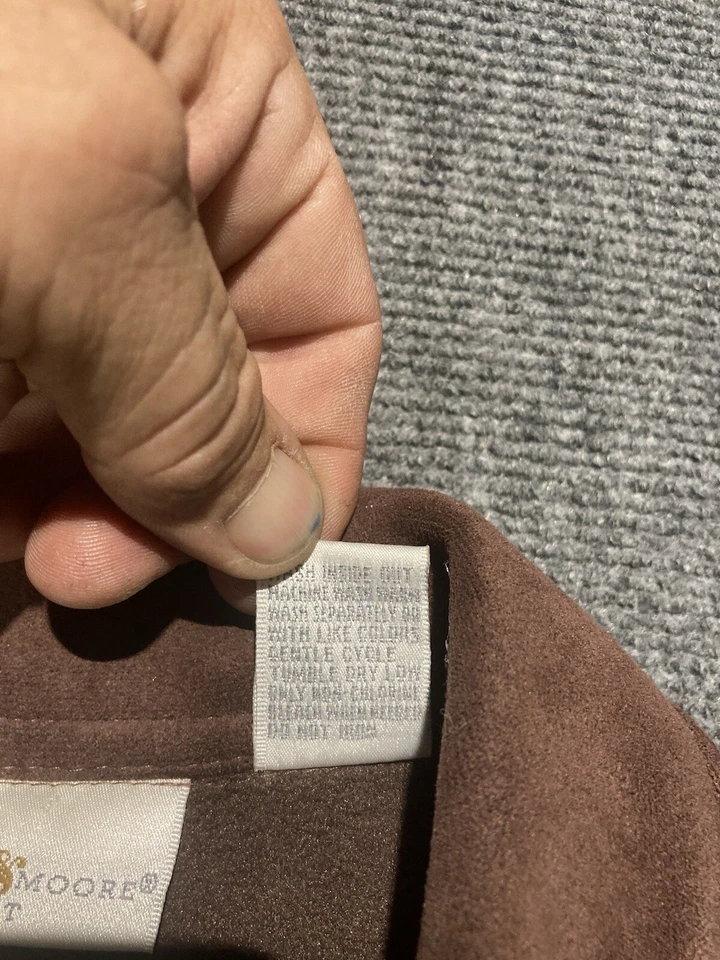 Chaqueta Preswick And Moore para mujer talla PS marrón manga larga cremallera completa  Foto 4 de 4