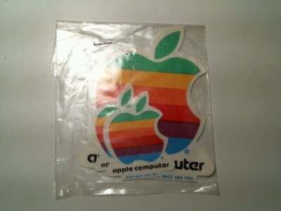 超貴重！アップルコンピュータカラーシール Super rare - Original Vintage Apple Computer stickers - rainbow