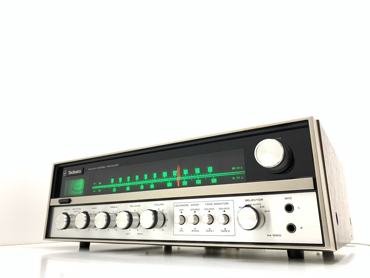 Technics SA 5200 AM/FM Stereo Receiver 2x14Watts RMS Vintage