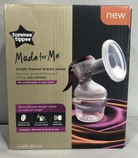 Tommee Tippee Made for Me Single Manual Breast Pump BPS Free