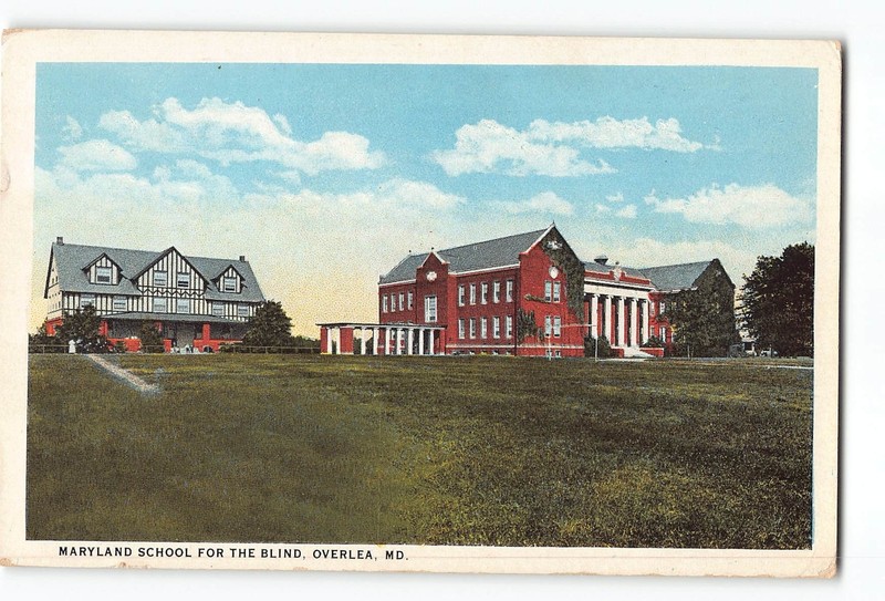 Overlea Maryland MD Postcard 1954 Maryland School For The Blind