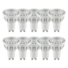 Image of 10 x GU10 6W COB LED LAMP Cool White 6500K, Non-Dimmable 500 Lumens AC 175-250V