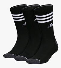 Adidas Men's Athletic Cushioned Crew Socks Arch Compression Climacool 3 Pairs