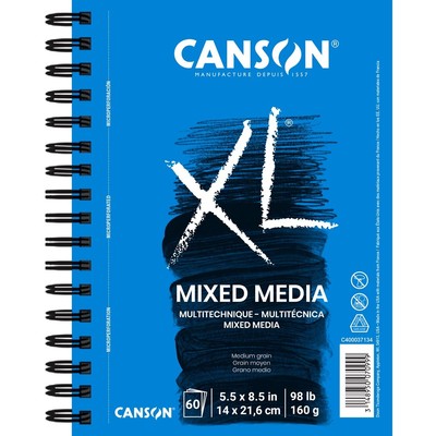Canson XL Series Mixed Media Pad 5-1/2 x 8-1/2''
