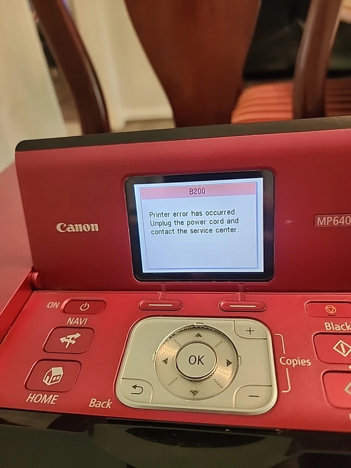 Canon PIXMA MP640R All-in-One Tintenstrahldrucker Burgundy Edition B200 Fehlerteile* - Bild 2 von 4