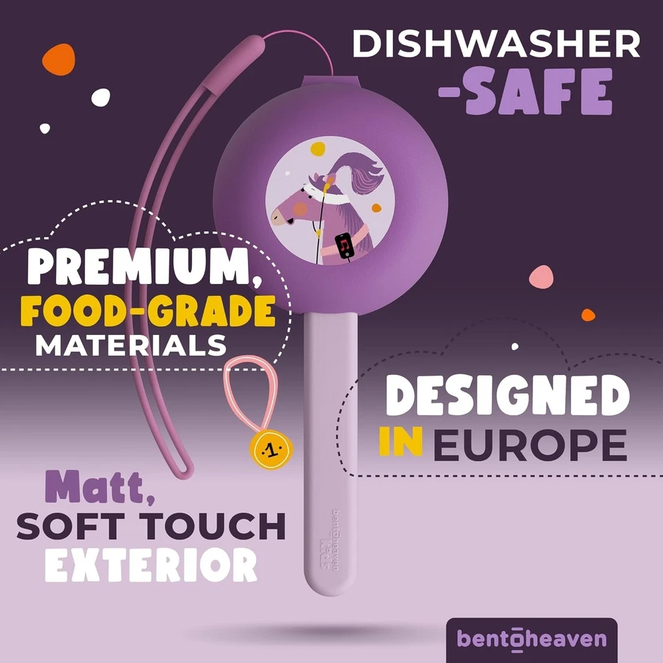 Juego de utensilios de viaje para niños con estuche de acero inoxidable sin BPA tenedor de plástico cuchara Foto 4 de 4