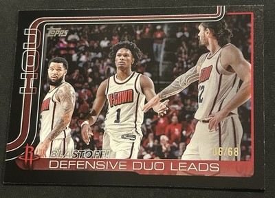 2025-26 Topps Nba Houston Blast Off Defensive Duo Leads Black Foil 06/68 Rockets