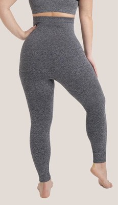 Shapermint Essentials High Waisted Shaping Leggings Heathered Gray Size Medium