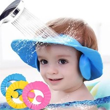Baby Shower Cap: Adjustable Kids Shampoo Hat Waterproof Ear  Eye Protection New
