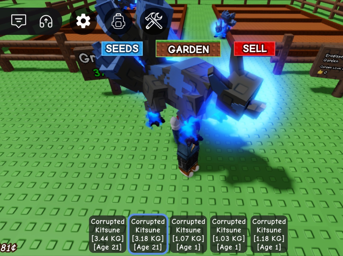 CORRUPTED KITSUNE GROW A GARDEN ROBLOX (cheapest)