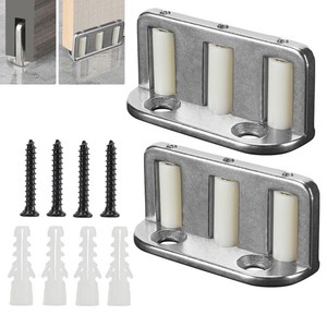 CRL DL2210EG Extended Hole Flush Bolt Nylon Guide - Cream Color Hardware