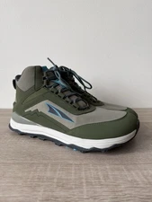 Altra Lone Peak Hiker Boot Mens 13 Green Dusky Olive Shoes Trail Run Hike