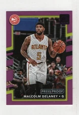 2017-18 Donruss - Malcolm Delaney #4 Press Proof Purple /199 Hawks Virginia Tech