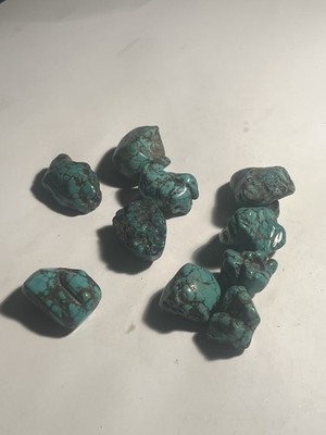 160g Turquoise Tumbled Nugget Lot Polished Freeform Gemstone Wire Wrap Specimen 