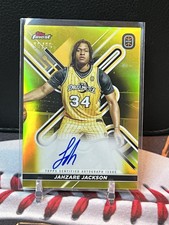 2022-23 topps finest gold refractor autograph ote jahzare jackson /50