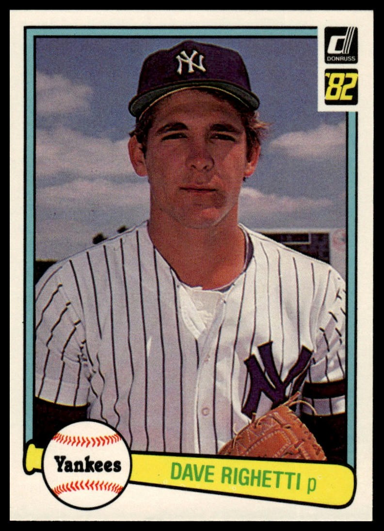 1982 Donruss #73 Dave Righetti New York Yankees Rookie