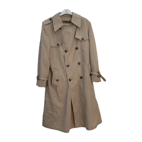 Christian Dior Monsieur Trench Coat 40 L Vintage Beige Doppiopetto #Z38