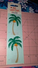 Vintage Mrs Grossmans Stickers Palm Trees 3 Sheets New In Pack