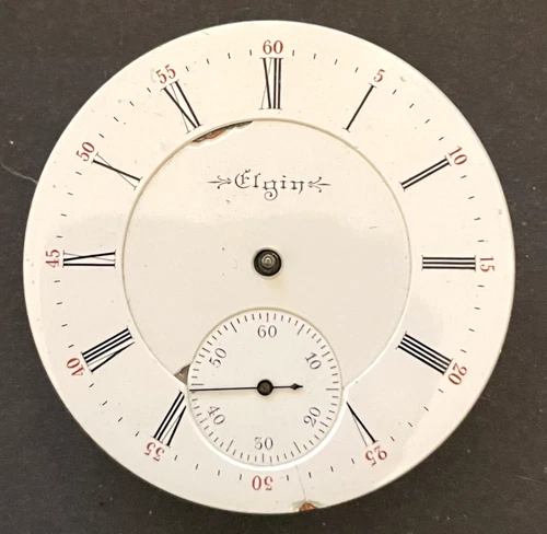 Antique 1897 Elgin Grade 155 Pocket Watch Movement Parts/Repair 16s 17j USA