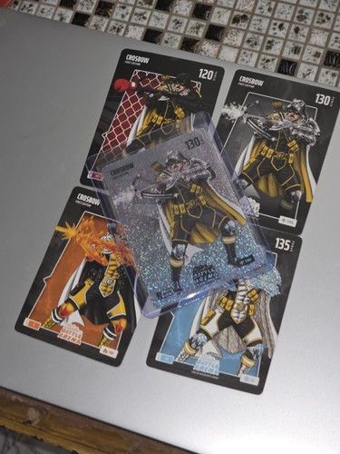 Bo Jackson Battle Arena CROSBOW `Sidney Crosby` Battlefoil Steel + Base Cards