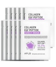 Máscara de hoja de péptido huevo colágeno APLB 10 piezas máscara facial coreana