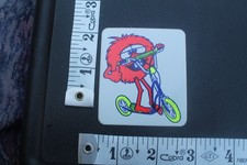 Scooter Bubble Gun Surf Wax Monster Neon Orange 80's V8B Vintage Surfing STICKER
