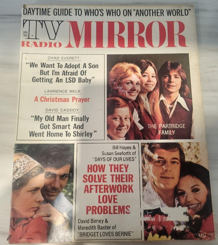 David Cassidy, Robin Strasser, Meredith Baxter - TV Radio Mirror Magazine 1973