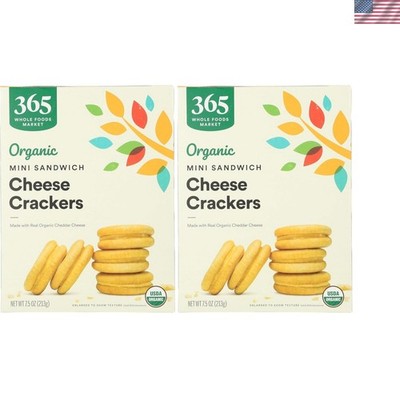 Healthy Organic Mini Cheese Crackers (15.04 oz Total) - No Artificial Additives