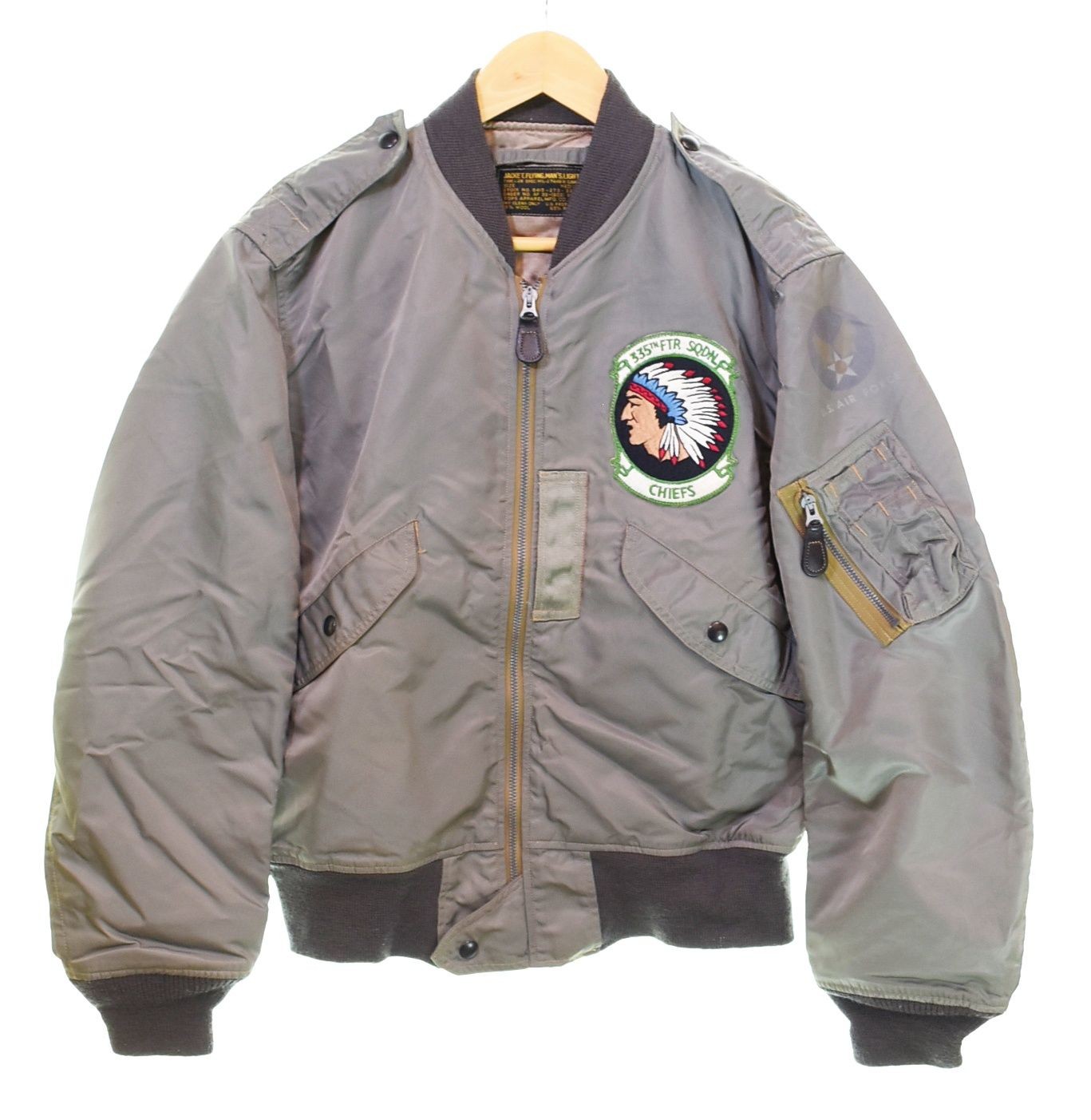 Buzz Rickson's Type L-2B Flight Jacket M Nylon Kh… - image 1