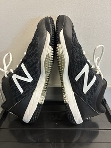 New Balance 4040v5 Turf Baseball Shoes Men’s 9 Black White T4040BK5 Cleats Low