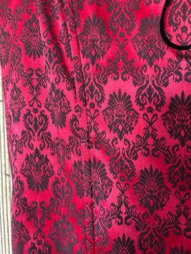 Vintage Torrid Corset Red Black Back Zip Ren Fair Cosplay Goth Whimsigoth Sz 3X - Picture 4 of 14