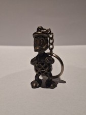 Donald Duck 3d Vintage Keyring Pewter Or Bronze