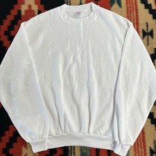 Vtg Jerzees By Russell Athletic Blank Sweatshirt Active Crewneck Mens XL 90s EUC