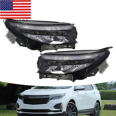 For 2022-2024 Chevy Equinox LS LED Headlight w/Halogen Signal lamp w/ Bulb Pair