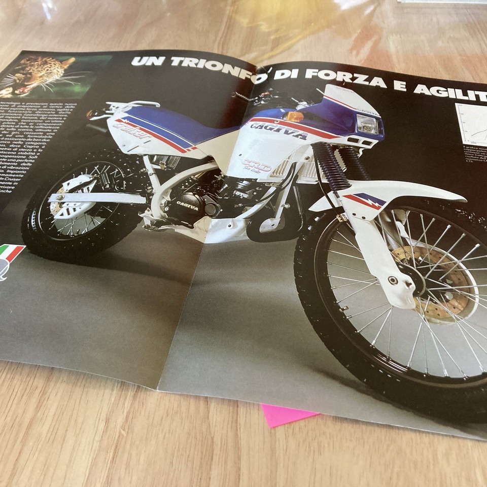Cagiva 125 Cruiser Enduro Motorbike Prospectus Catalogue Brochure IN