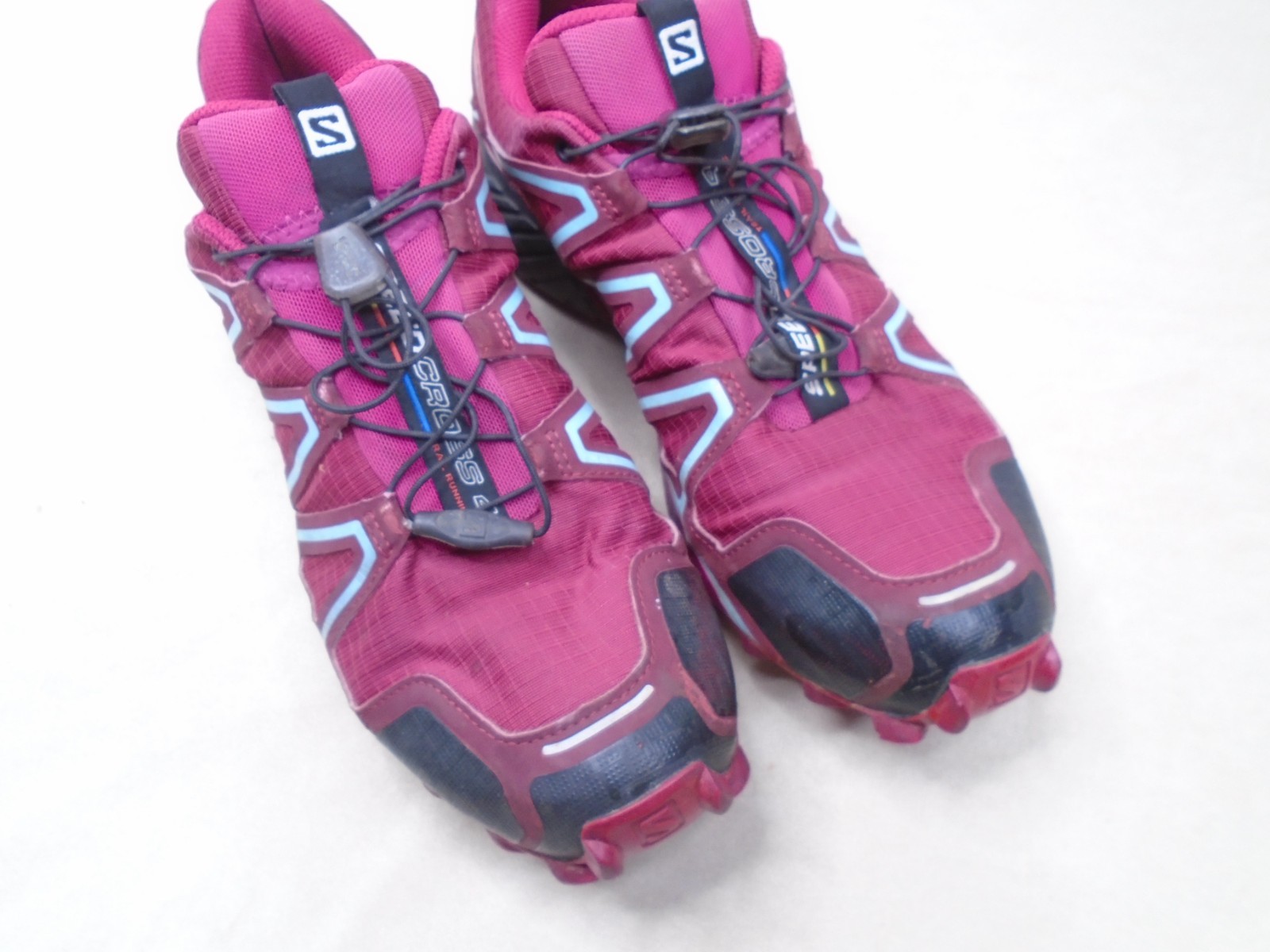 Salomon LT Speed Cross 4 Sneakers Size 11  US Mens Mesh Red Vietnam image 3