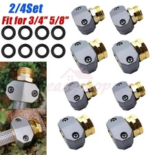Garden Hose Repair Kit 2/4Sets Female & Male Hose End Mender Fit for 5/8" & 3/4"