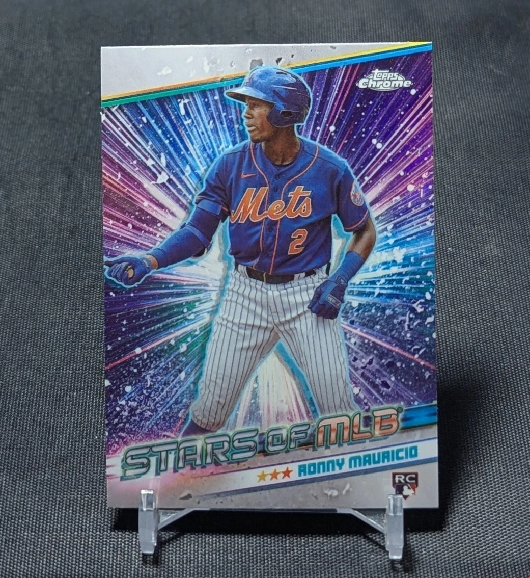 Ronny Mauricio Chrome Stars Of MLB Rookie RC 2024 Topps Series 1 Card #11 Mets