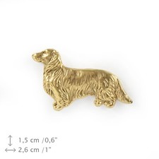 Dackel Langhaar K&ouml;rper, Anstecker Art Dog, Limited Edition, DE