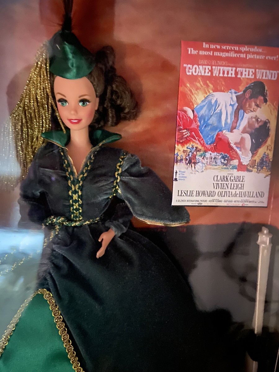 1994 Barbie Doll as Scarlett O'Hara in Green Drapery Dress | eBay