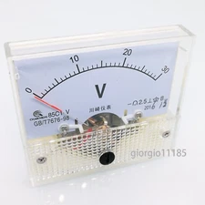 US Stock Analog Panel Volt Voltage Meter Voltmeter Gauge 85C1 0-30V DC