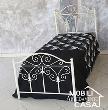 LETTO FERRO LANCE 80 NERO-ORO, AVORIO-ORO, BANCO - ORO, BIANCO.