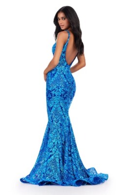 blue dress for baby girl Ashley Lauren 11579 76-059 / Ocean / 2 main image 0