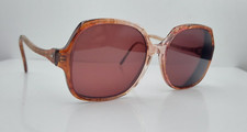 Vintage SRO Dana Brown Oval Horn-Rimmed Sunglasses USA FRAMES ONLY