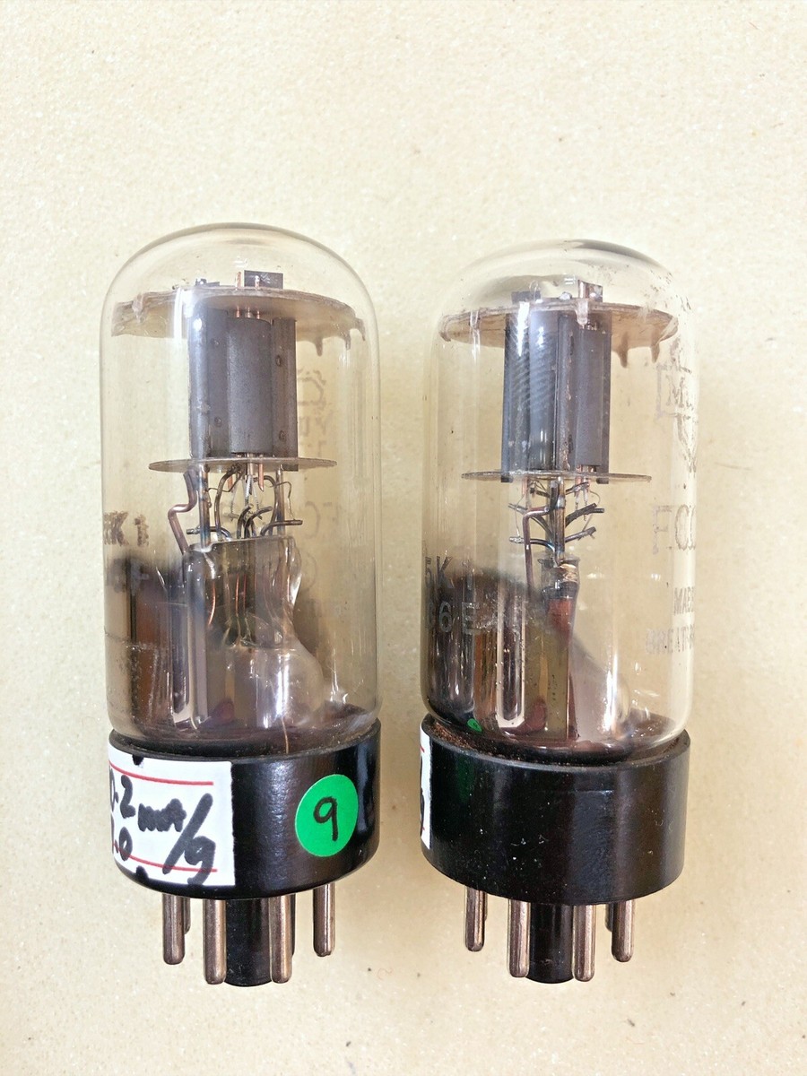 old stud レアデック　トランプ Mullard ECC33 6SN7 VT-231 Grey Plate D Getter Excellent